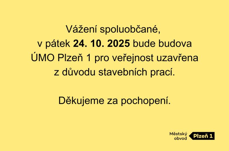 Stavební práce uzavřou úřad