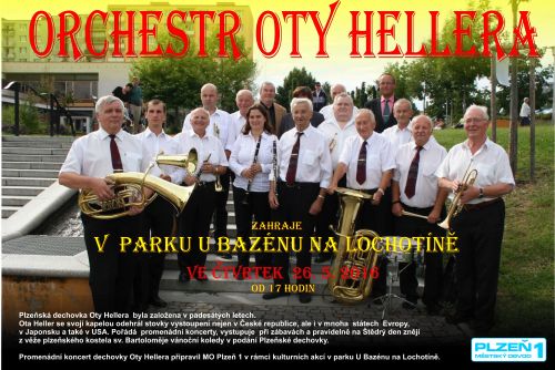 Foto: Přijďte si poslechnout Orchestr Oty Hellera do parku U Bazénu