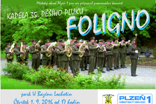 Foto: V parku U Bazénu na Lochotíně zahraje Foligno, promenádní koncert je připraven na čtvrtek odpoledne