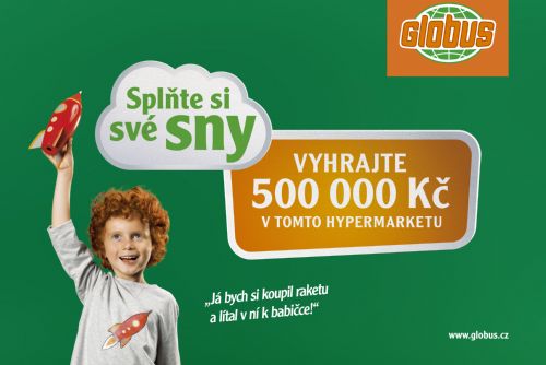 Foto: Globus v Plzni zná již svého výherce hlavní ceny 500.000,-Kč.