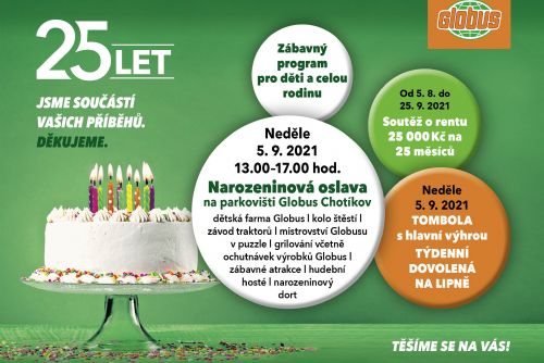 Foto: Oslavte narozeniny s Globusem v Plzni 