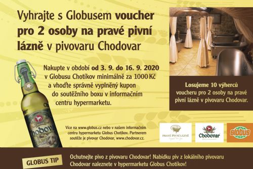 Foto: Soutěžte s Globusem o pivní lázně Chodovar