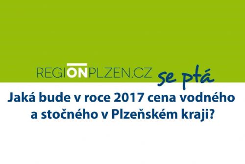 Foto: Jaká bude v roce 2017 cena vodného a stočného v Plzeňském kraji?