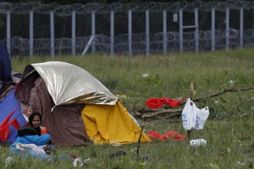 Foto: Bití a nucené návraty. Maďaři uprchlíky nechtějí, stovky jich živoří v „zemi nikoho“