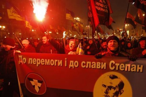 Foto: K vraždám proruských aktivistů se prý hlásí novodobí banderovci