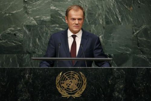 Foto: Tusk v OSN hájil unijní kroky při zvládání uprchlické krize