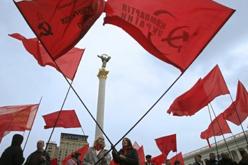 Foto: Ukrajinští komunisté už nesmějí do voleb a v politice končí