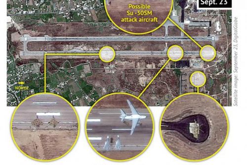 Foto: V Sýrii už prý přistály desítky ruských letounů