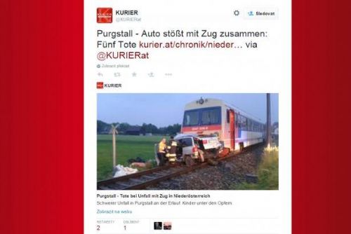 Foto: Vlak se v Rakousku srazil s autem, mezi oběťmi jsou i děti