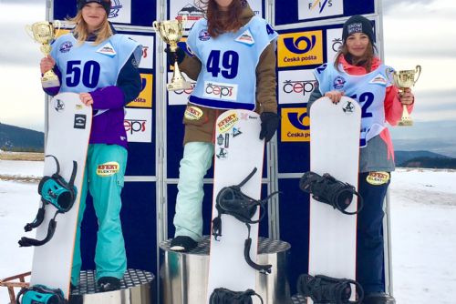 Foto: Podporujeme mladé talenty z Pošumaví, aneb další úspěchy klatovských snowboardcrossařek