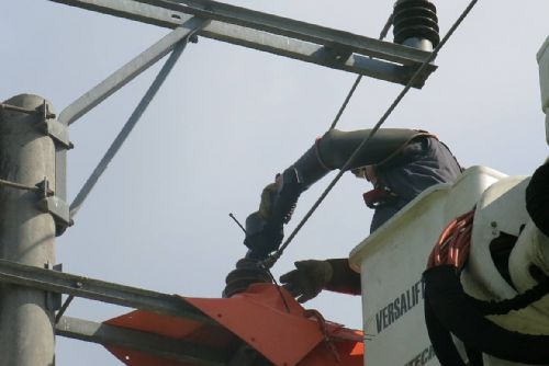 Foto: Energetici zabezpečili vedení u Neblažova. Ptáci jsou ve větším bezpečí 