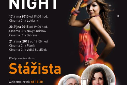 Foto: Ladies Night  v Cinema City Plzeň nabídne ve středu předpremiéru komedie Stážista i módní show  