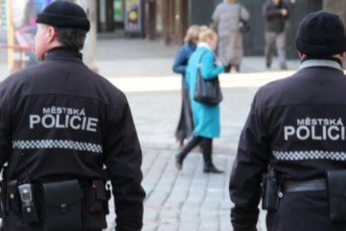 Foto: Řidič v Plzni narazil do strážníka městské policie