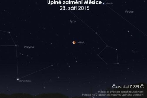 Foto: Přijďte v pondělí nad ránem pozorovat na Švabiny úplné zatmění Měsíce 