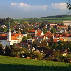 Nová čtvrť  v Domažlicách - 120 bytů a nové služby v Petrovické ulici