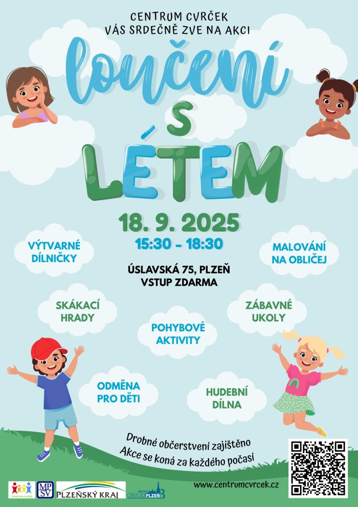Mateřské centrum na Slovanech zve všechny na akci Loučení s létem