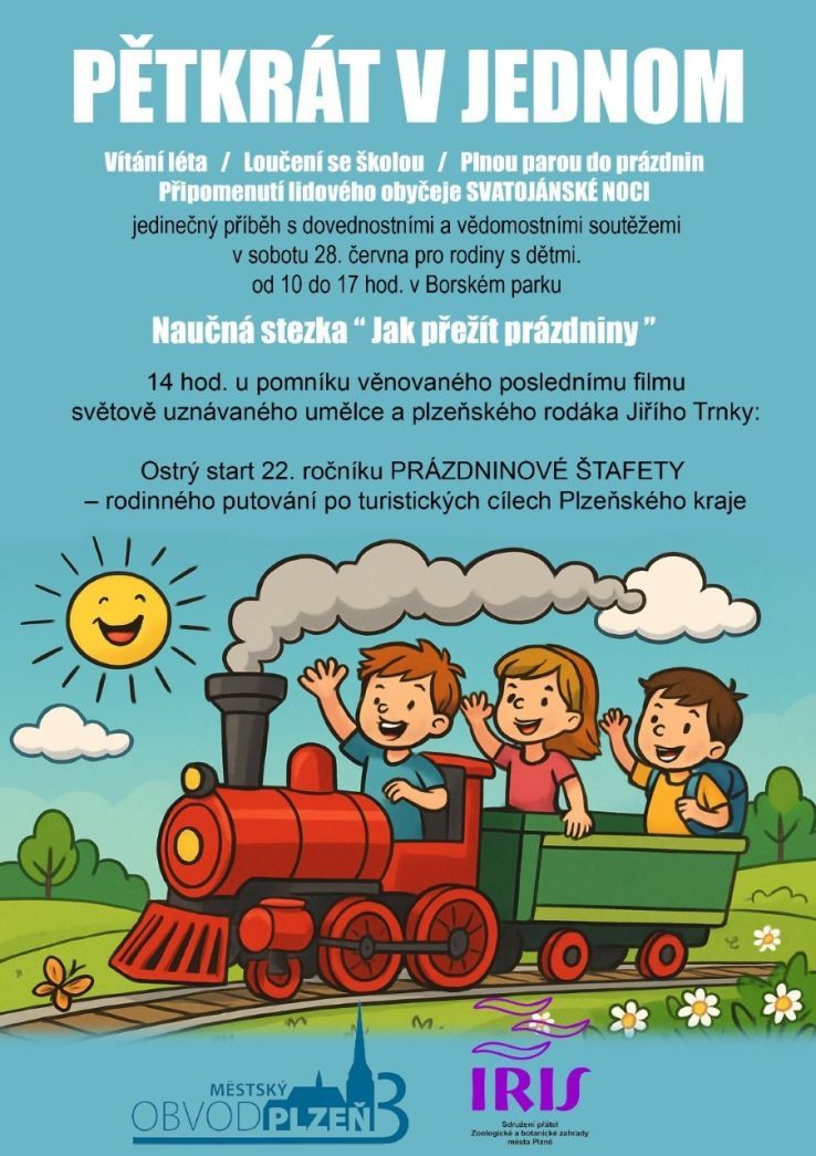 Přijďte přivítat léto a prázdniny do Borského parku