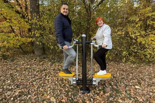 obrázek:Na Nové Hospodě přibyly cvičící prvky nejen pro seniory