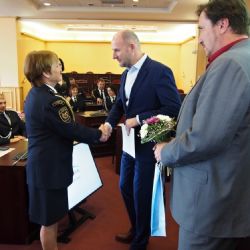 Hejtman ocenil profesionální hasiče