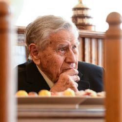 Jiří Světlík oslavil 95. narozeniny, rodákovi popřálo město Plzeň