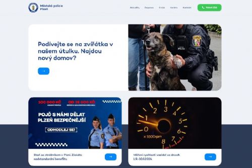 obrázek:Městská policie Plzeň spustila nové moderní webové stránky