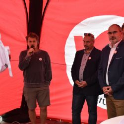 Ondřej Bank v Plzni podpořil kampaň Respektuj 18
