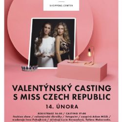 Valentýnský casting s MISS CZECH REPUBLIC 2018 v OC Plaza