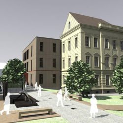 Rekonstrukce bývalé školy v Plzni - nové sídlo samosprávy a kulturní centrum