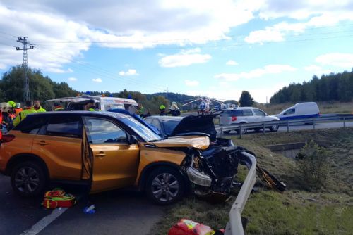 obrázek:Hromadná nehoda - čtyři zranění, senior v kritickém stavu