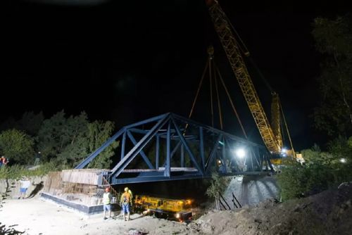 obrázek:Faltusův most opět v provozu, pro pěší a cyklisty