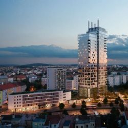 Plzeňské věže Sisters se stanou třetím nejvyšším domem v Česku