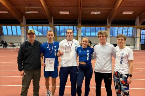 obrázek:Studenti ZČU přivezli z akademického mistrovství ČR v halové atletice stříbro