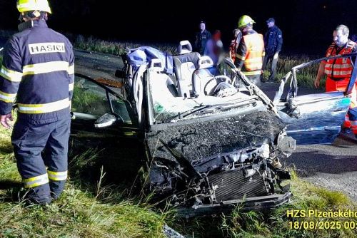 obrázek:Dvě nehody na Plzeňsku - pět zraněných