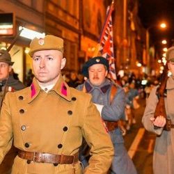 Průvod světel okouzlil tisíce plzeňáků při oslavách vzniku Československa