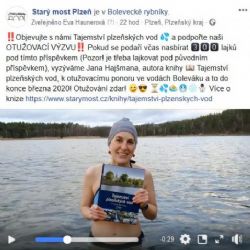 Otužovací výzva pro Jana Hajšmana, autora knihy Tajemství plzeňských vod